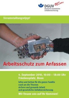 Vorderseite des Flyers