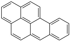 Strukturformel Benzo(a)pyren