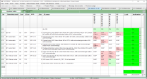 Screenshot: Spreadsheet in SOFTEMA