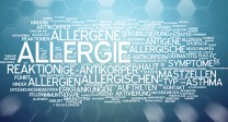 Eine Wortwolke rund um das Thema Allergien
